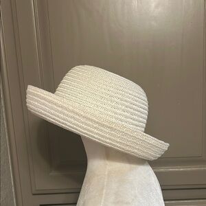 White Straw Sun Hat